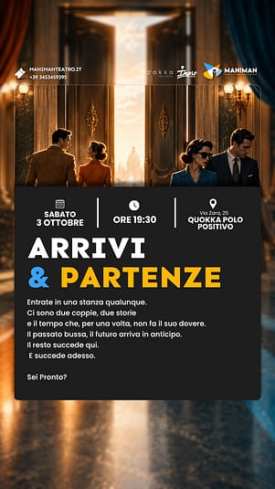 Locandina arrivi e partenze
